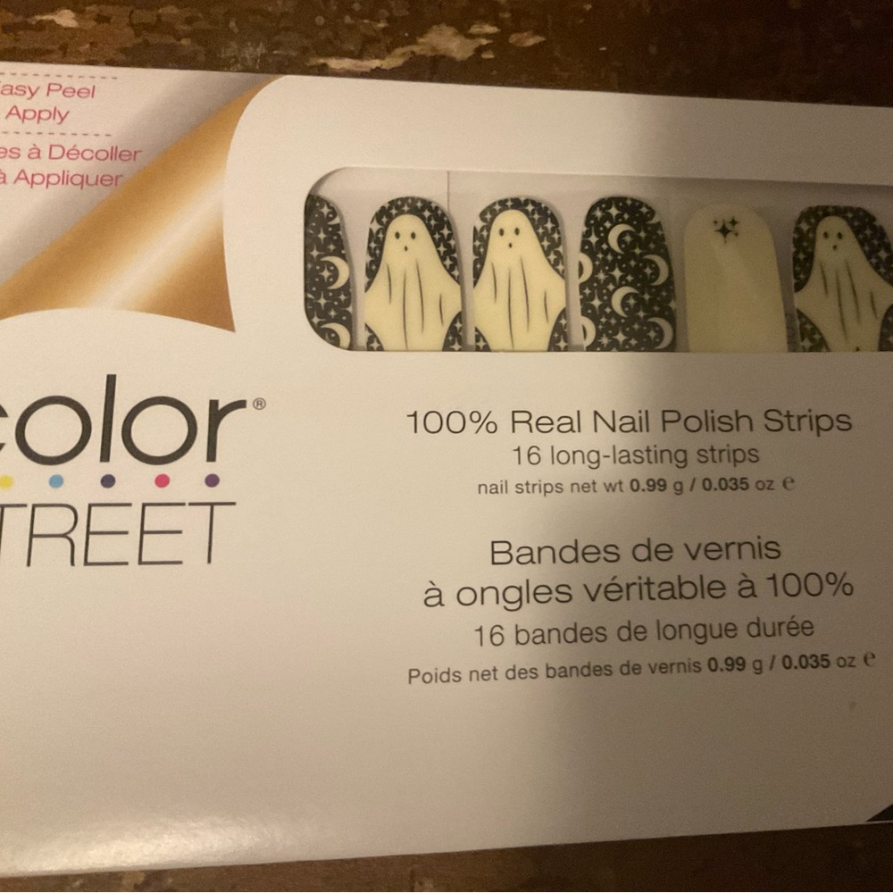Color Street Halloween Too Ghoul for you Glow Nail Strips New